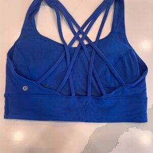 Lululemon Athletica Blue Geometric Sports Bra